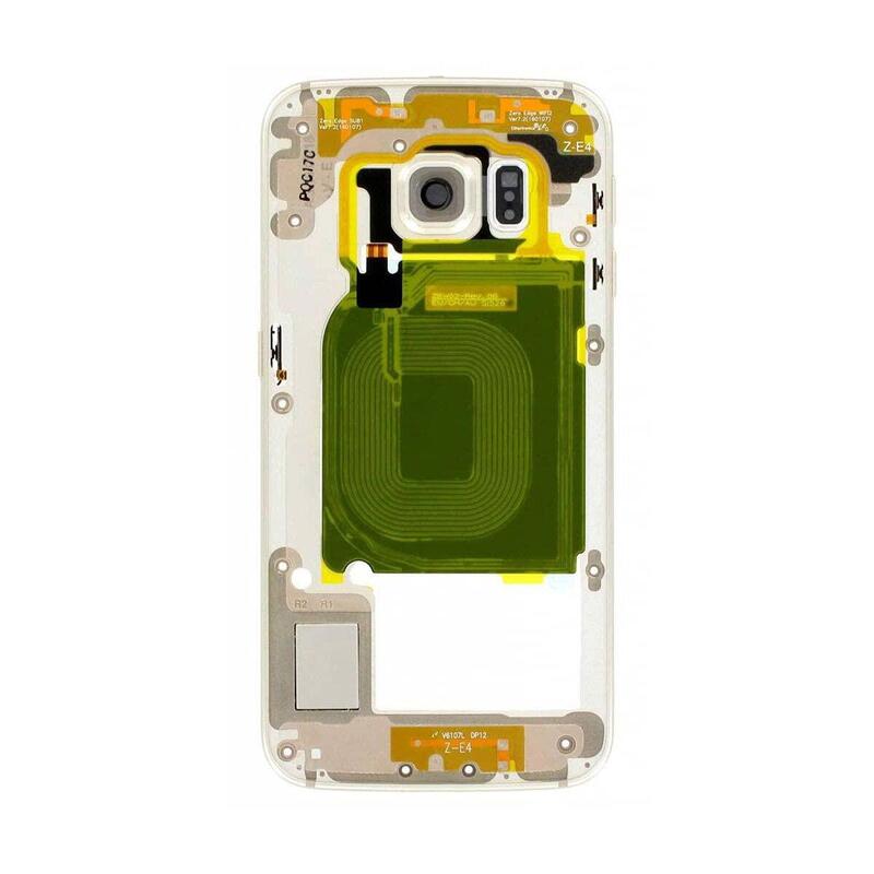 Middle Cover Samsung S6 Edge Sm-G925f Gold Gh96-08376c