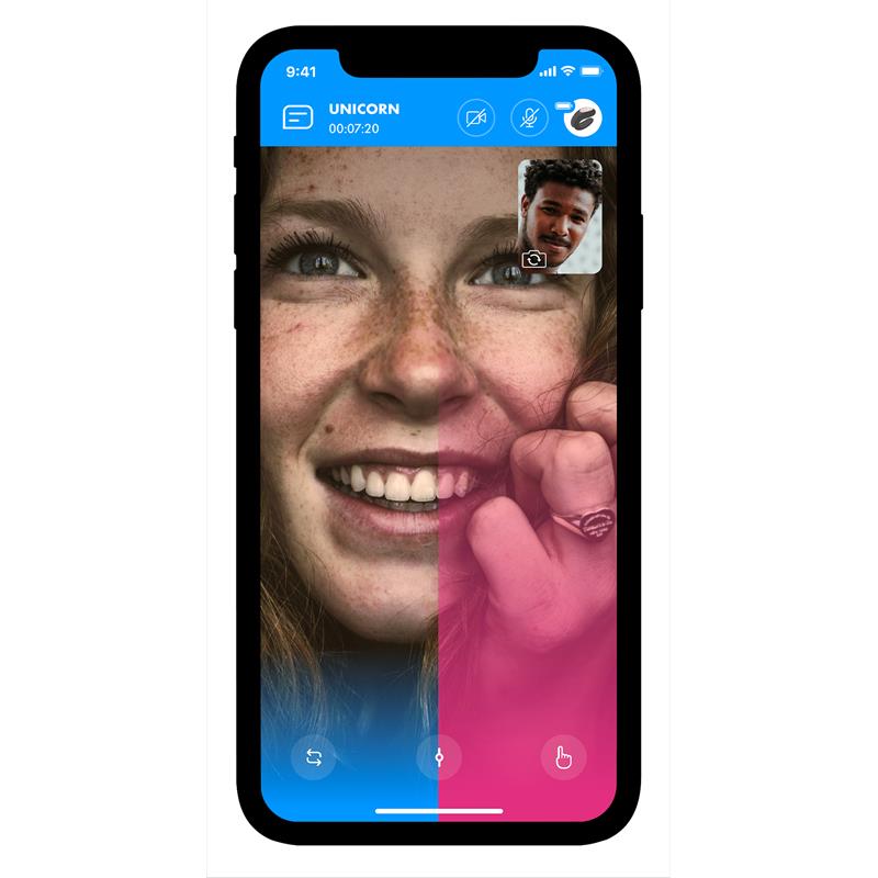 Mighty One Anillo Vibrador Con App Azul