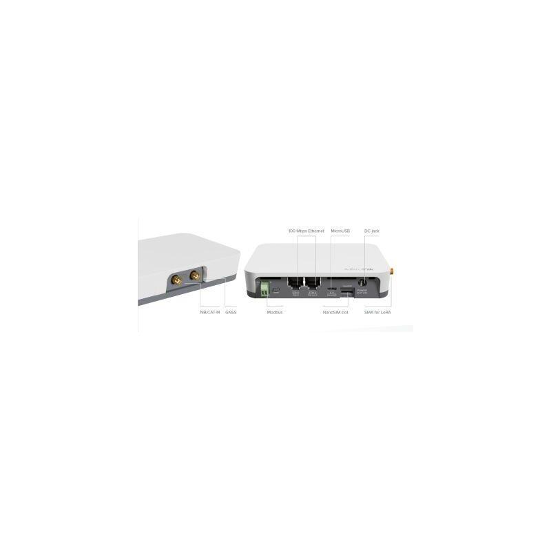 Mikrotik (Knot Lr8 Kit) Rb924ir-2nd-Bt5&Amp Bg77&Amp R11e-Lr8 Gateway Iot, 2 Puertos 10/100 (Poe In Y Out) Wireless Doble Cadena, Bluetooth Y Gps, Sin Antena Lora Integrada