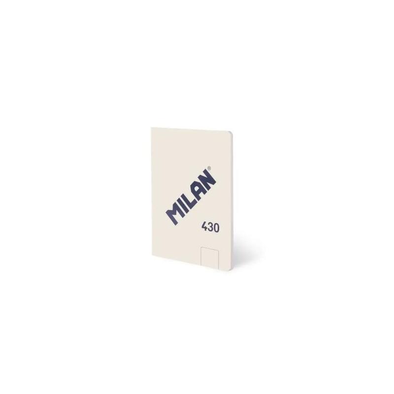 Milan 430 Libreta Encolada Formato A6 Hojas Blancas - 48 Hojas De 95 Gr/M2 - Microperforado - Tapa Blanda - Beige