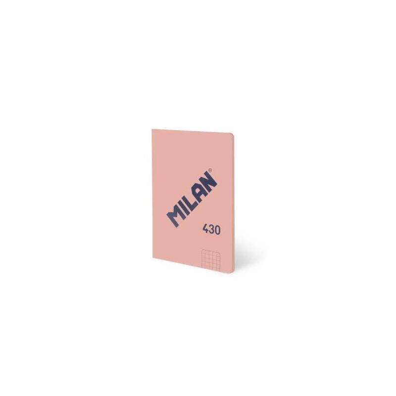 Milan 430 Libreta Encolada Formato A6 Hojas Blancas - 48 Hojas De 95 Gr/M2 - Microperforado - Tapa Blanda - Rosa