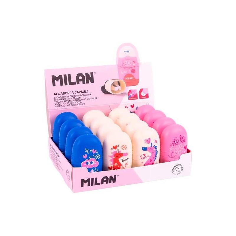 Milan Afilaborras Capsule Serie Especial Flowicorn Colores Surtidos Caja Expositora 16 Ud
