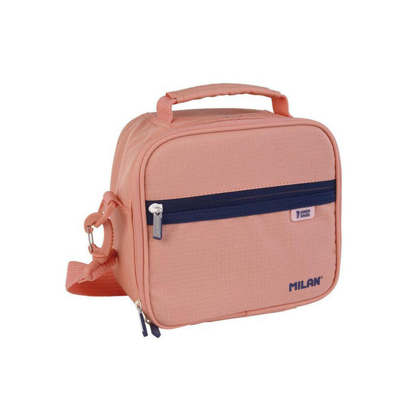 Milan Bolsa Isotérmica Porta Alimentos Pequeña 3 Recipientes 3,5l Serie 1918 Rosa