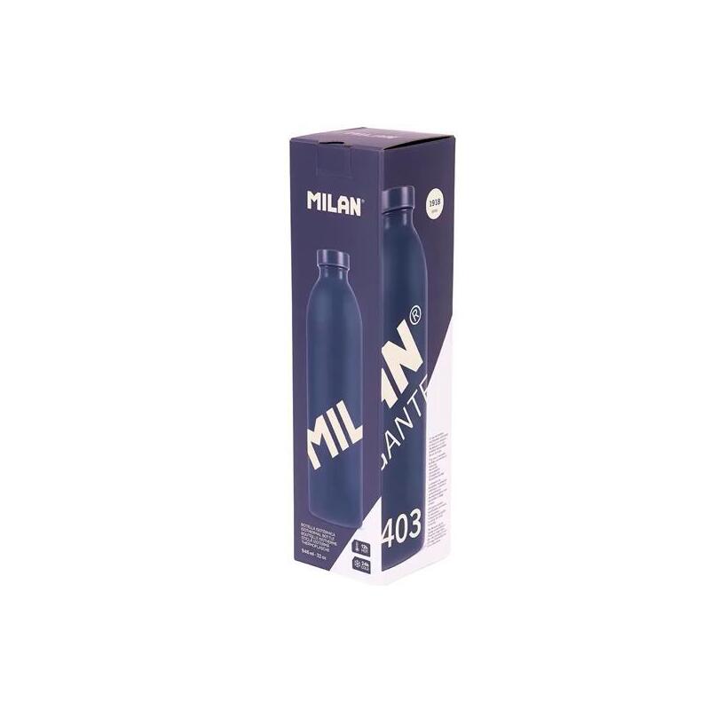 Milan Botella Isotérmica Acero Inoxidable 0,946l Milan Gigante 403 Since 1918 Azul