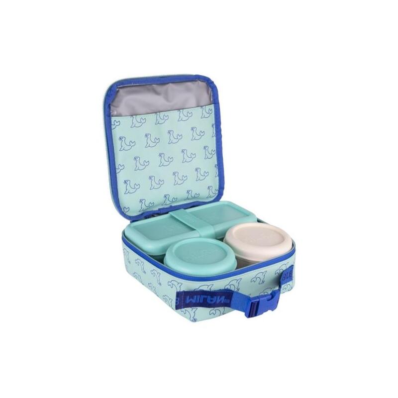 Milan Coleccion 460 Bolsa Isotermica Porta Alimentos 3,9l - Incluye 3 Recipientes Para Alimentos 2x De 0,25l Y 1x De