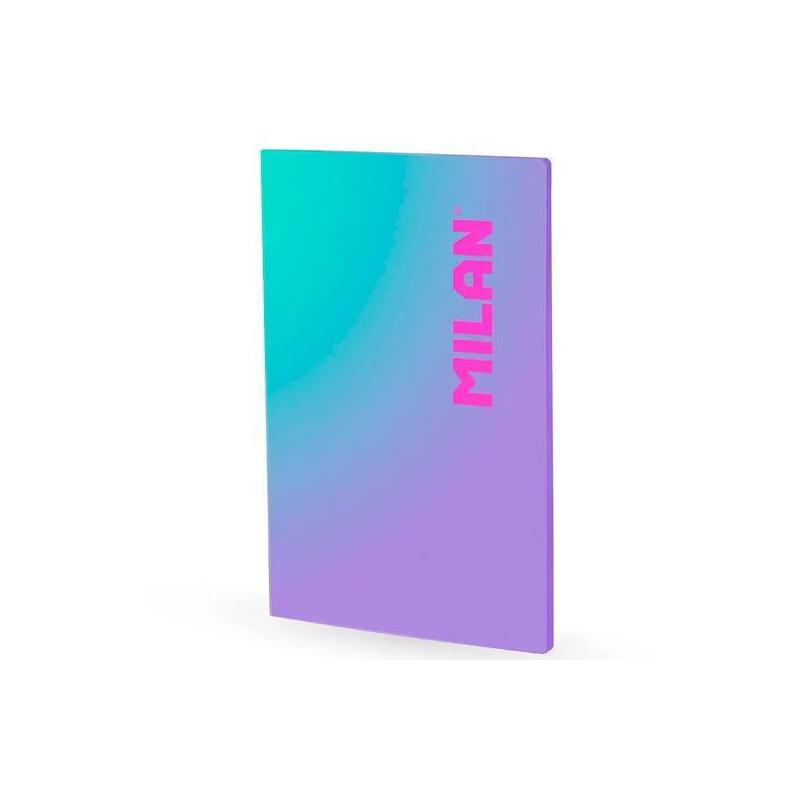 Milan Libreta Encolada A4 48h Papel 95gr Cuadricula 5x5 Colección Sunset Lila