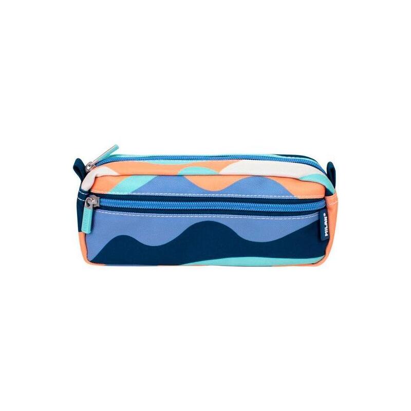Milan Portatodo Rectangular 2 Cremalleras Serie The Fun Azul