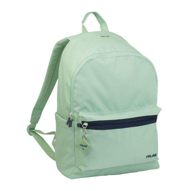 Milan Serie 1918 Mochila Urbana 22l - Bolsillo Delantero + 2 Bolsillos Laterales - Asas Regulables Y Acolchadas -