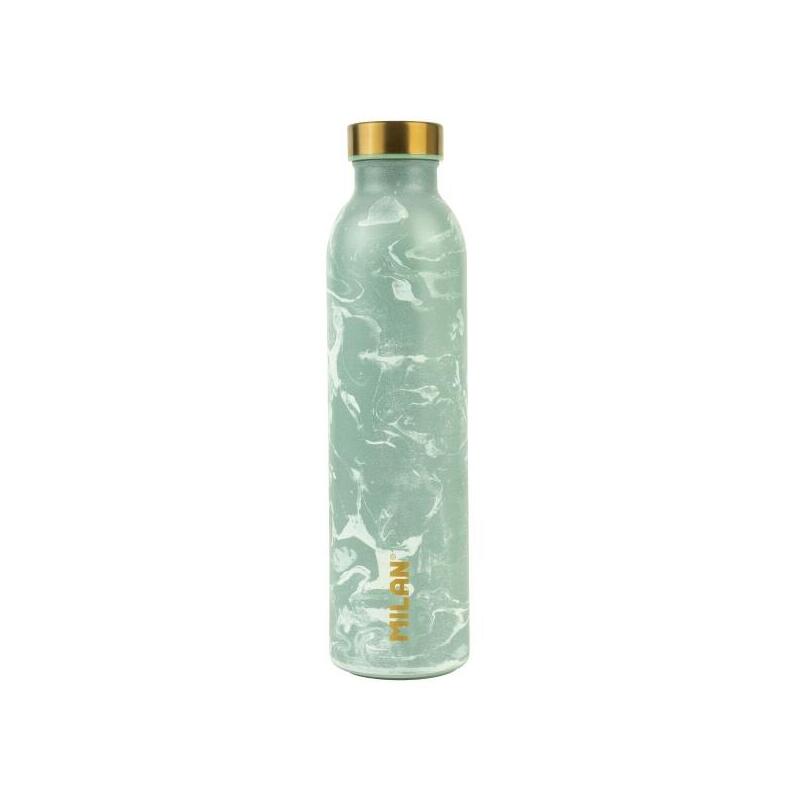 Milan Serie Lava Botella Isotermica 0.59l - Doble Pared De Acero Inoxidable - Liquidos Calientes Hasta 12h, Frios Hasta