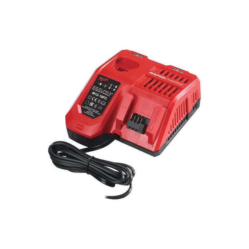 Milwaukee 4932451079 - M12-18fc Cargador Rápido Sistema M12, M14 Y M18 Li-Ion