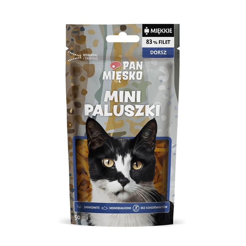 Pan Miesko Przysmak Dla Kota Mini Paluszki Dorsz 50g