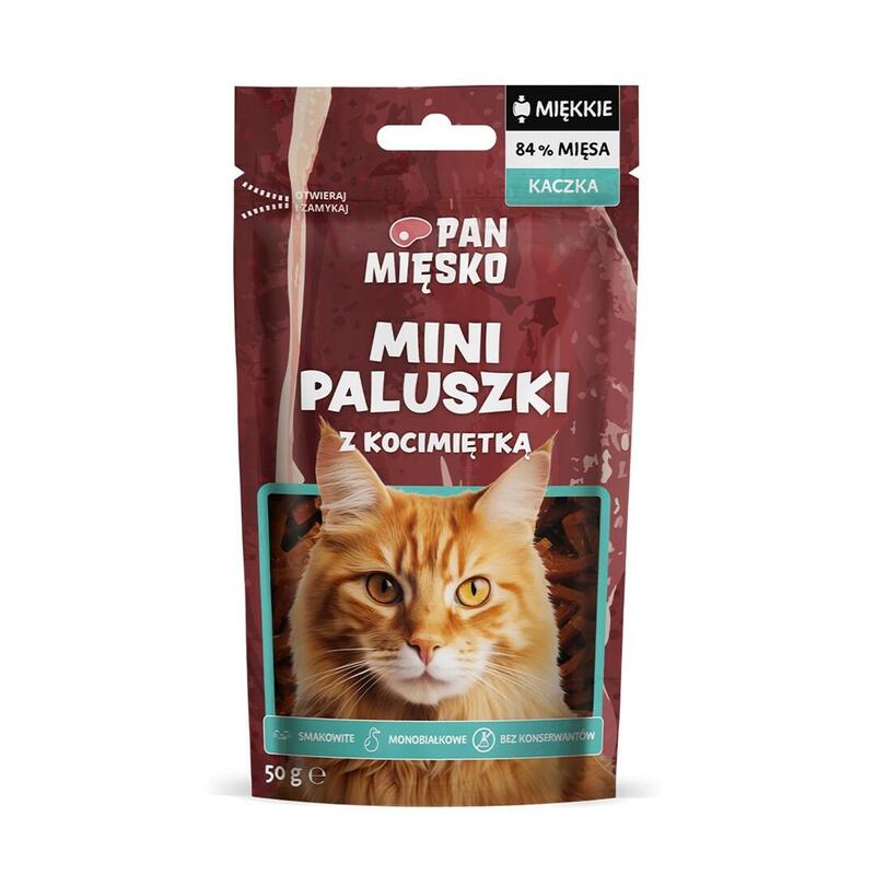 Pan Miesko Przysmak Dla Kota Mini Paluszki Kaczka Z Kocimietka 50g