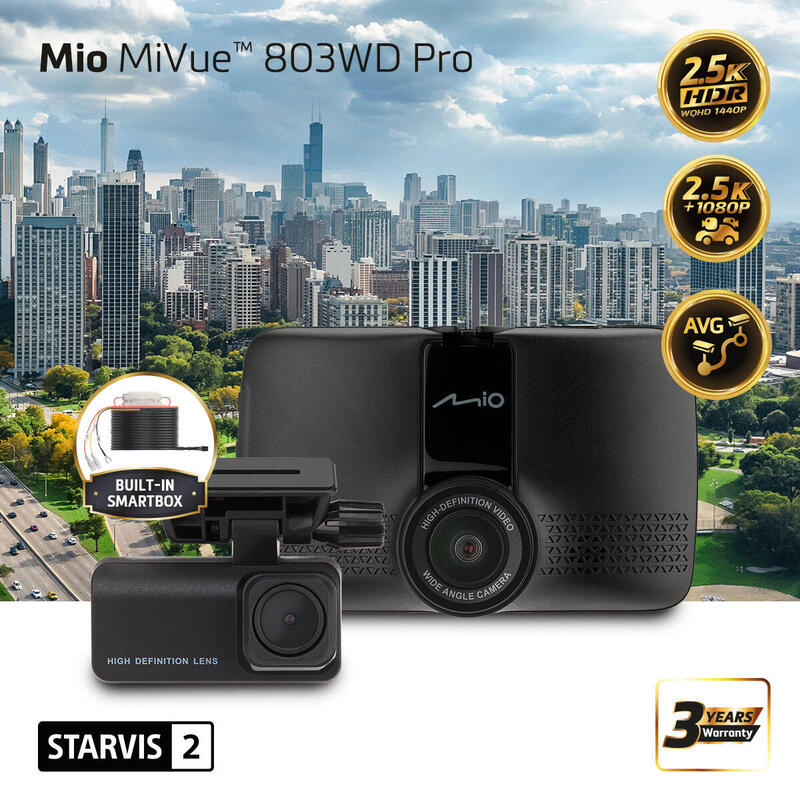Mio Mivue 803wd Pro Front & Rear Dual Dash Cam
