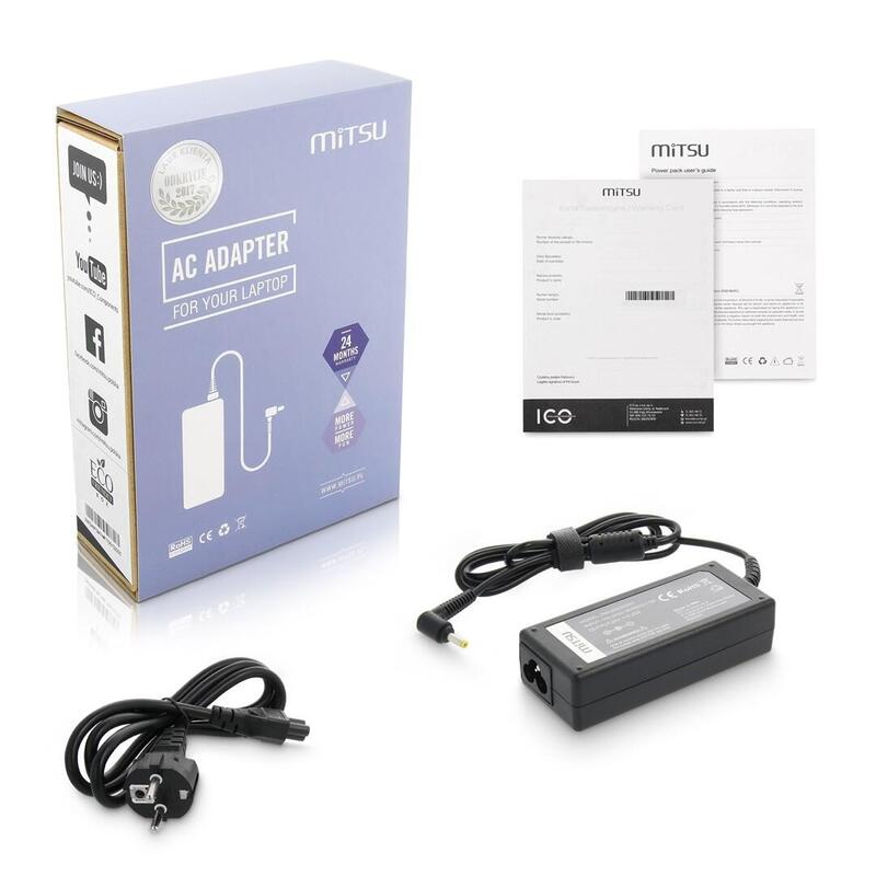 Mitsu 20v 3.25a (4.0x1.7) Cargador / Adaptador De Corriente - Lenovo 65w