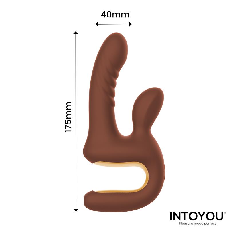 Mocca Vibrador Con Thrusting Y Mango Ergonómico Usb