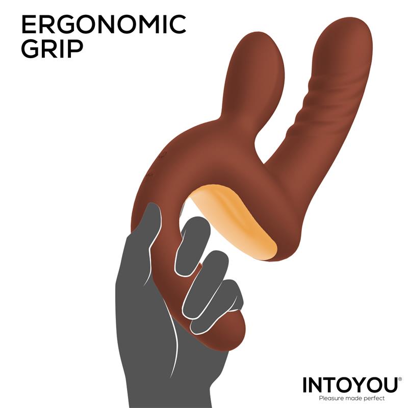 Mocca Vibrador Con Thrusting Y Mango Ergonómico Usb
