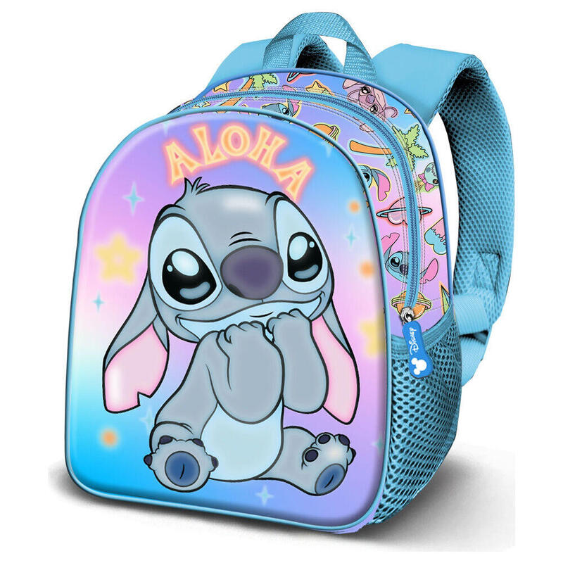 Mochila 3d Aloha Stitch Disney 31cm