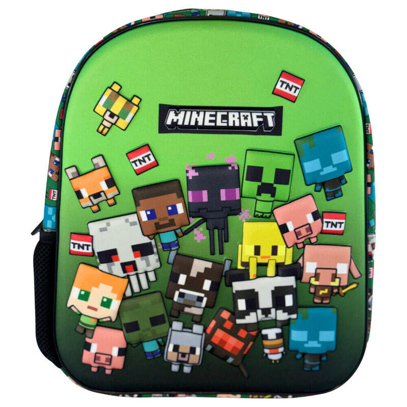 Mochila 3d Characters Minecraft 30cm