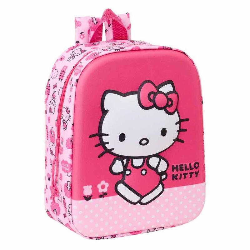 Mochila 3d Hello Kitty 27cm