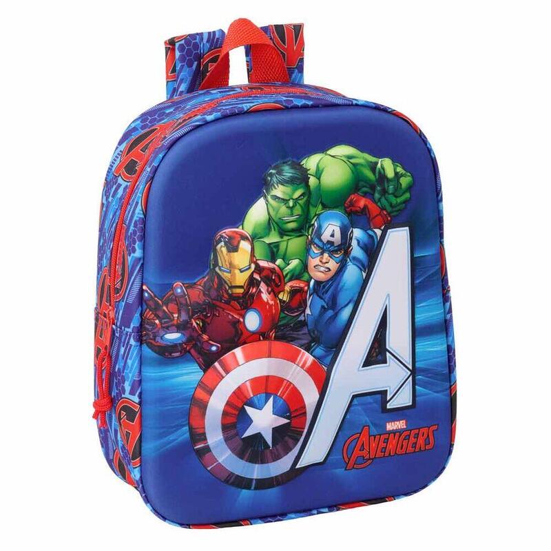 Mochila 3d Los Vengadores Avengers Marvel 27cm