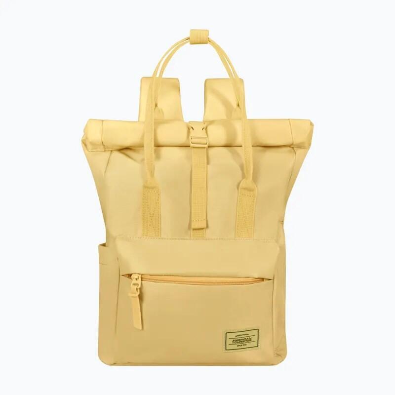 Mochila American Tourister Urban Grooves Pastels Con Cierre Enrollable, Color Amarillo Pastel