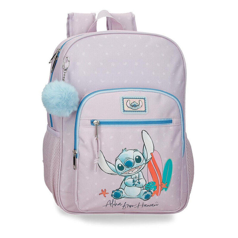 Mochila From Hawaii Stitch Disney 38cm Adaptable