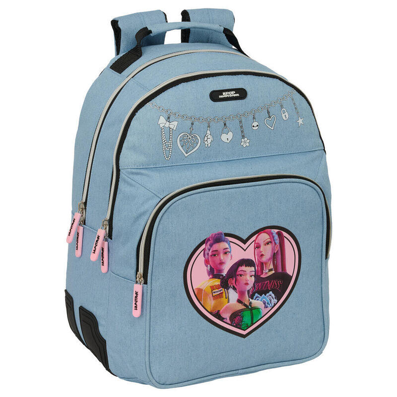 Mochila Huntrix Kpop Demon Hunters 42cm Adaptable