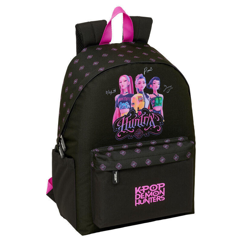 Mochila Portatil Negra Kpop Demon Hunters 14,1 Pulgadas
