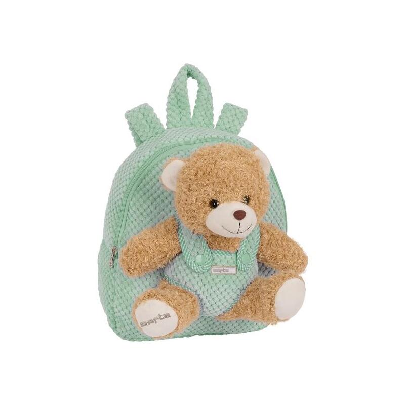 Mochila Preescolar Con Osito Safta Turquesa