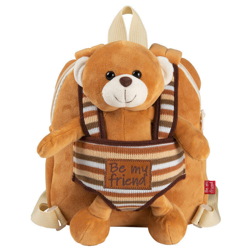 Mochila Reversible + Peluche Oso Benji 25cm