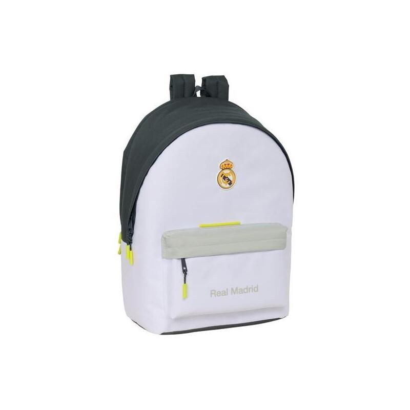 Mochila Safta Doble Para Portatil 15,6"+Usb Real Madrid Equipación 25/26