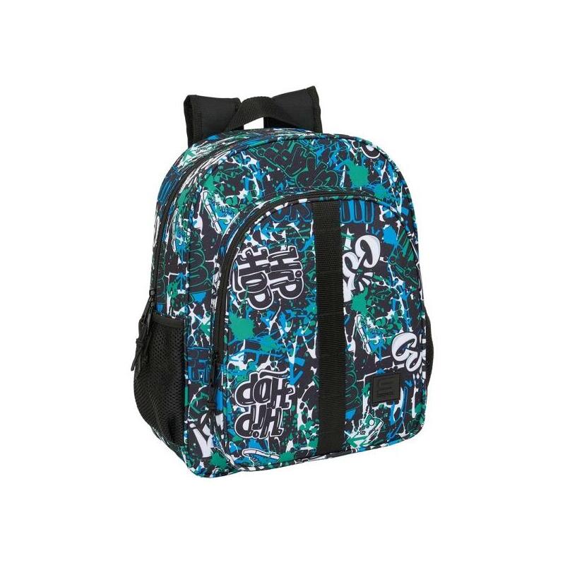 Mochila Safta Graffiti Go - Adaptable A Carro - Bolsillos Laterales - Doble Tirador - Hombreras Acolchadas - Asa