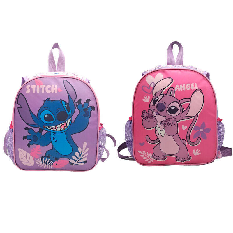 Mochila Stitch Disney 30cm Reversible