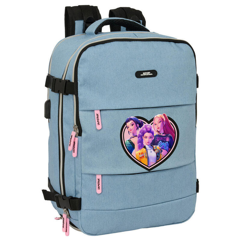 Mochila Viaje Cabina Huntrix Kpop Demon Hunters 44cm