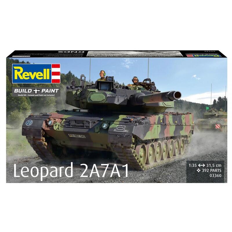 Model De Plástico Leopard 2a7a1