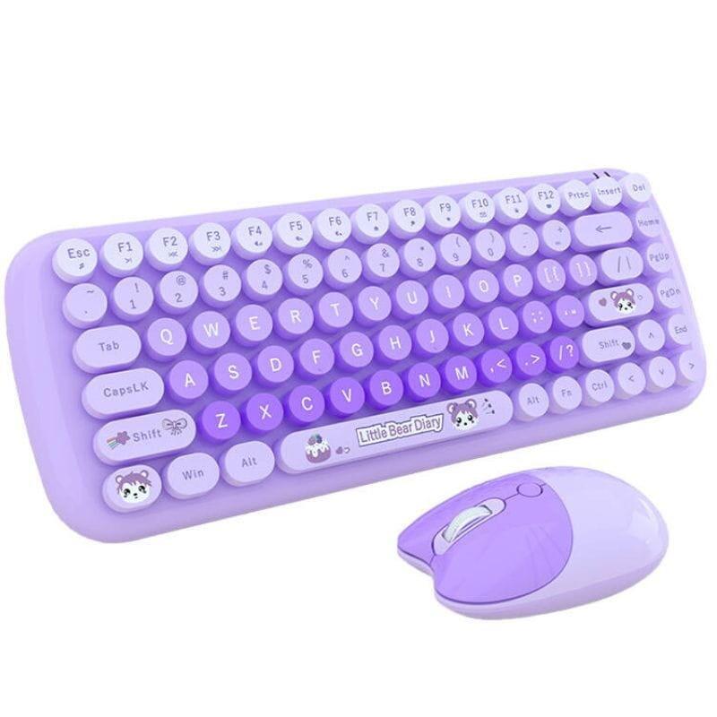 Mofii Candy New 2.4g Púrpura - Kit Teclado Y Ratón