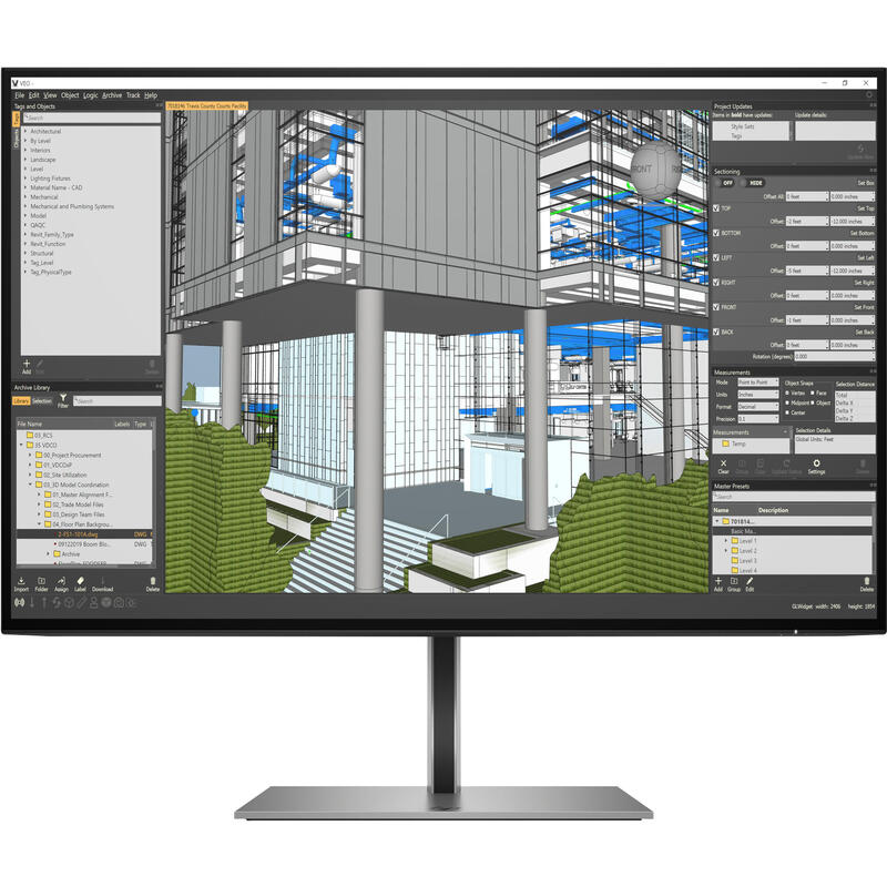 Monitor Hp Z24n G3 Workstation,24'',61cm/24" Ips,1920x1080,5ms,Dp,Hdmi,3 Años Car