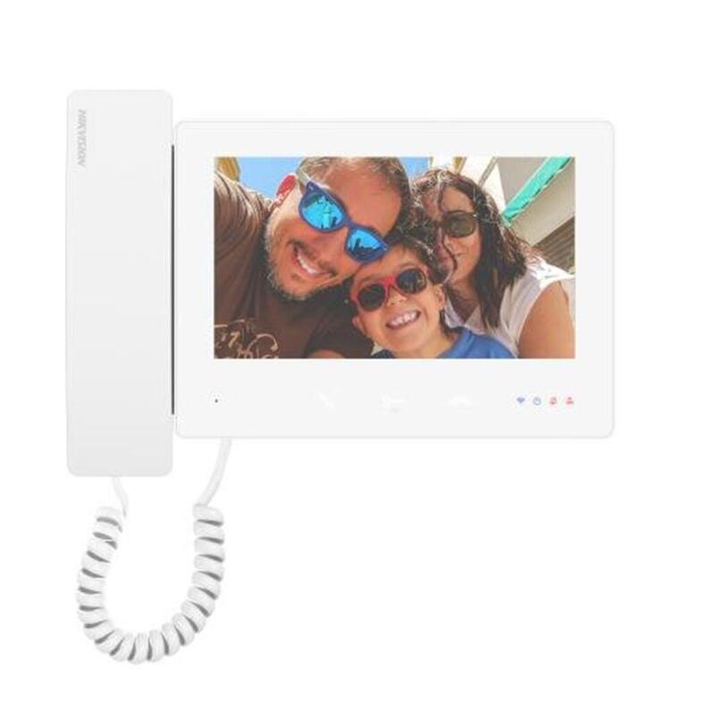 Monitor Interior Para Videoportero 2 Hilos Hd Con Auricular De Mano Wifi Color Blanco