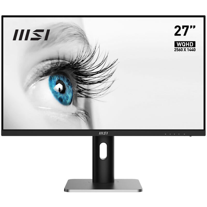 Monitor Led 27 Msi Pro Mp273qp Negro 4ms 75hz Wqhd Ips Hdmi Dp Vesa