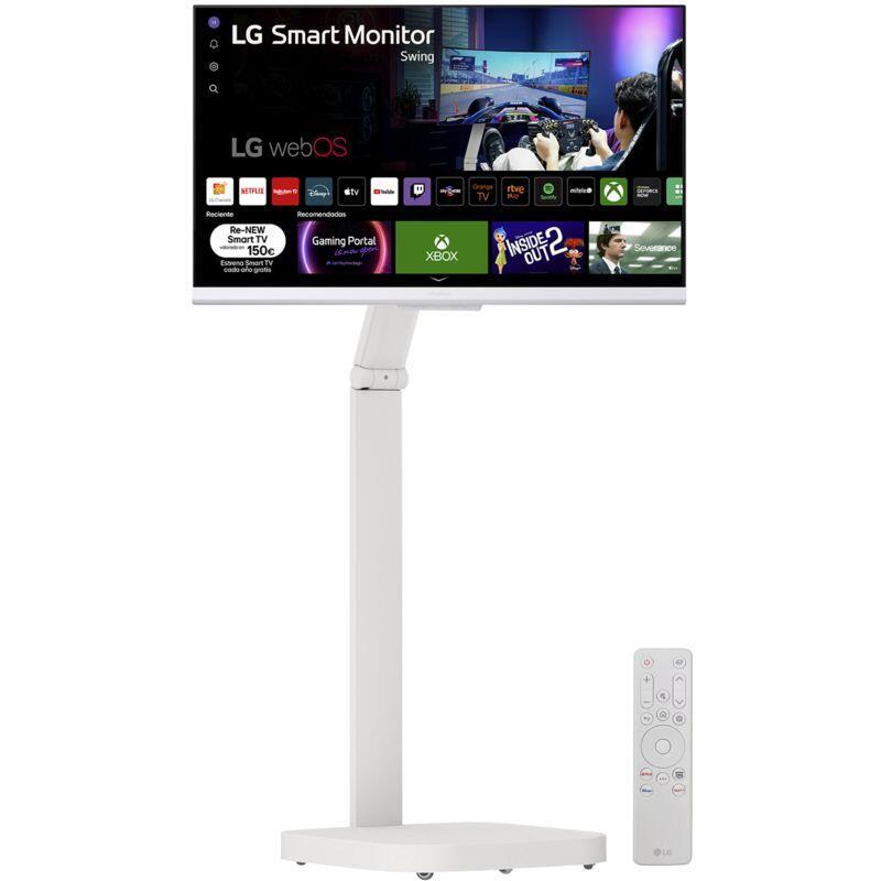 Monitor Lg Smart Monitor Swing 32g810saw W 31.5" Uhd 4k 144 Hz 1 Ms Ips Altavoces Integrados Blanco