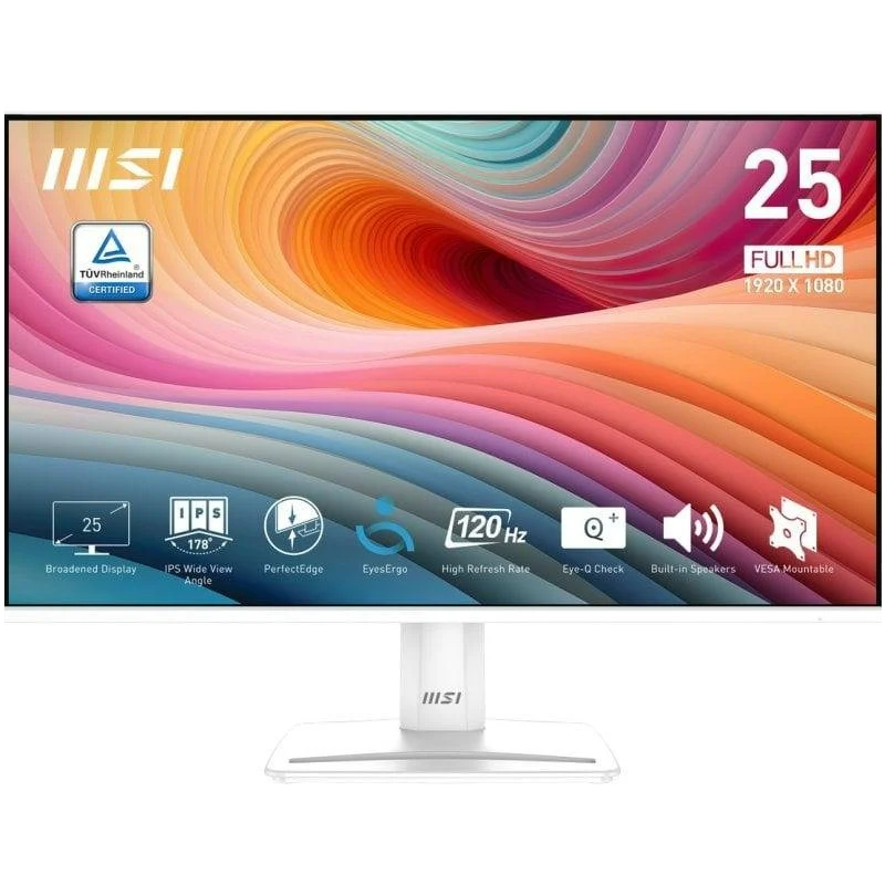 Monitor Msi Pro Mp251 E14a 24,5'' / Usb-A X0, Usb-C X0 / Hdmi X1, Dp X1 / Vesa 100×100 Mm