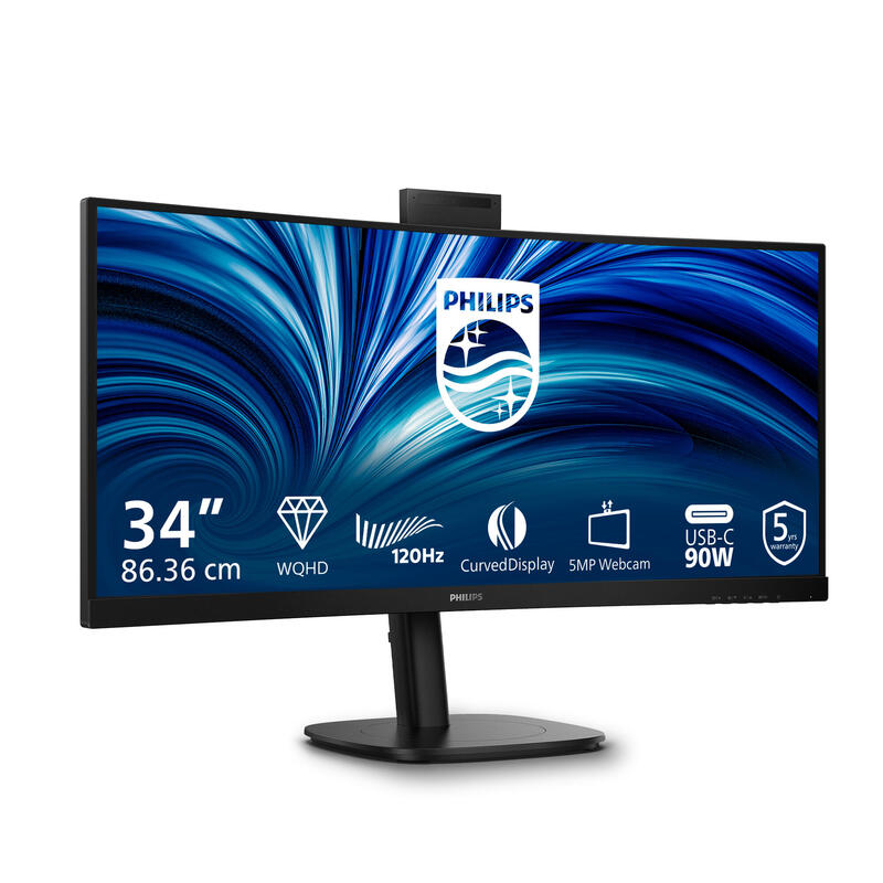 Monitor Philips 3000 Series 34b2u3600ch/00 34" 3440 X 1440 Pixeles Wide Quad Hd Lcd Negro
