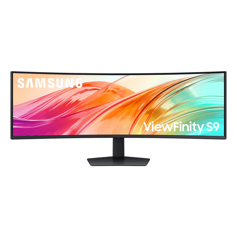 Monitor Profesional Ultraparonamico Curvo Samsung Viewfinity S9 S95uf S49f950uau 49' Dual Qhd Multimedia Regulable En Altura