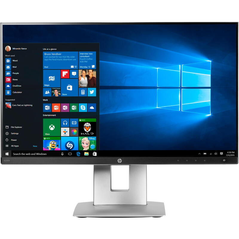 Monitor Reacondicionado Hp 23" Elitedisplay E230t 1920x1080 Hdmi Vga Dp 1 Año De Garantia