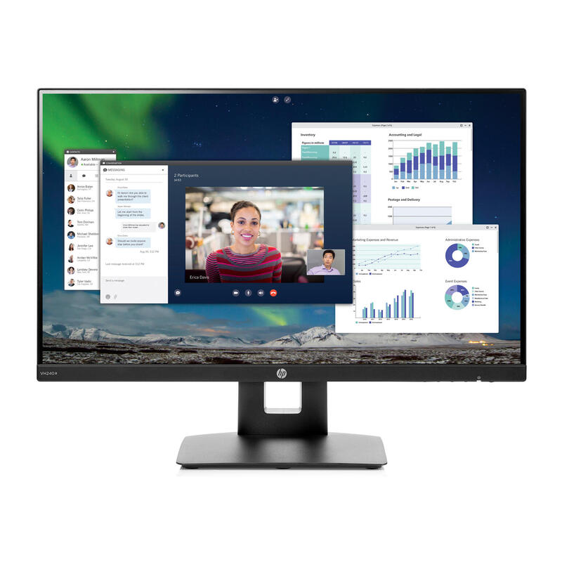 Monitor Reacondicionado Hp Vh240a 23.8" Led Fhd 1920x1080 A 60 Hz 16:9 Vga Hdmi Negro 1 Año De Garantia