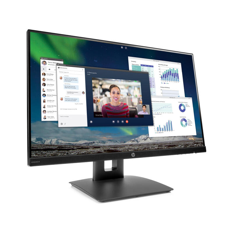 Monitor Reacondicionado Hp Vh240a 23.8" Led Fhd 1920x1080 A 60 Hz 16:9 Vga Hdmi Negro 1 Año De Garantia