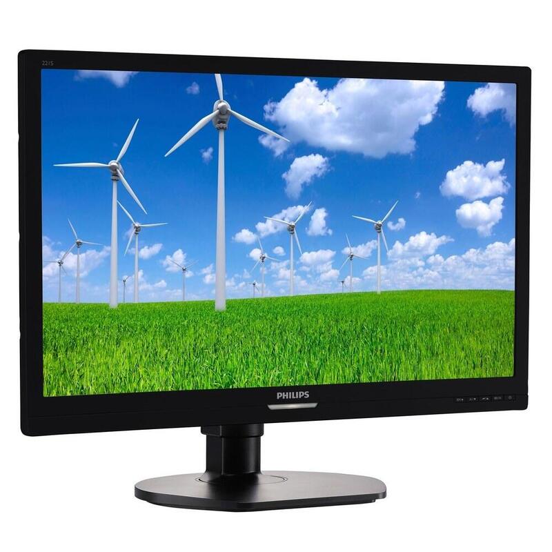 Monitor Reacondicionado Philips 21.5" Led 221s6lcb, 1920x1080,5ms ,250cd/M2,16:9,20m:1,Vga,Dvi