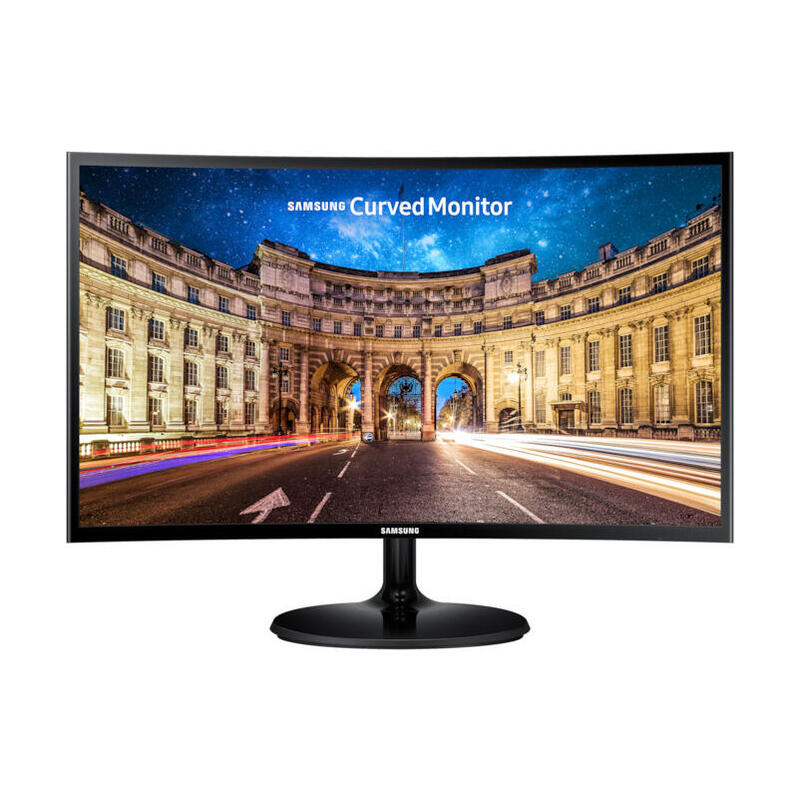 Monitor Reacondicionado Samsung 27" Lc27f390fhuxen Curvo 250 Cd/M 3000:1, 4 Ms Hdmi D-Sub 15 Pines 1 Año De Garantia