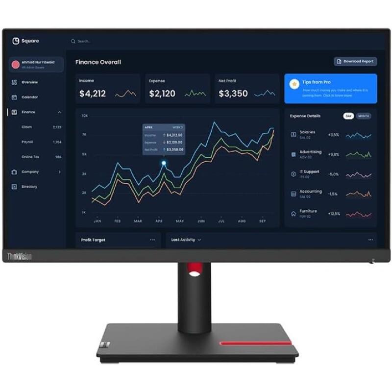 Monitor Reacondicionado Thinkvision T22i-30 21,5" Fhd Ips Fhd Hdmi 1 Año De Garantia 63b0mat6eu