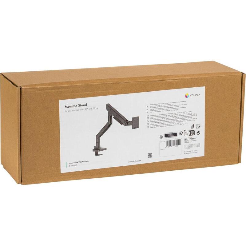 Monitormänder Icybox 1 Monitor Bis Zu 57" 27kg Tischmontage
